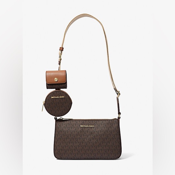 Jet Set Logo Crossbody Bag with Case for Apple AirPods Pro - Picture 2 of 8